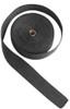 Custom Chrome 2"x50' Fibreglass Black Exhaust Manifold Header Pipe Heat Wrap Thermal Tape Roll