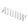 Custom Chrome 8" Stainless Steel Exhaust Strap Coated Metal Self-Locking Cable Zip Ties 8Pcs