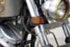 Custom Chrome Black Front Side View Marker Lights Turn Signal Fit For Harley 35 39 49mm Fork