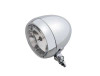 Custom Chrome Chrome 4-1/2" Smooth Headlight Headlamp Bottom Mount Fits For Harley Motorcycle