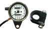 Custom Chrome Motor 2.4" Mechanical Mini Speedometer 2240:60 KM/H W/ Indicator LED+Trip Meter