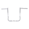 Santee 17" Rise Handlebar 1.25"Ape Hanger Bar Fit For Harley Touring FLHT 1982-up Gloss Black Chrome