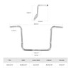 Santee 17" Rise Dresser Handlebar 1.25"Ape Hanger Bar Chrome Matte Black Fit For Harley Touring 82+