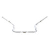 Custom Chrome 1.25" Fat Handlebar 15" Rise Hanger Bar Gloss Black Chrome Fit For Harley Touring FLHF/FLHT 82-13