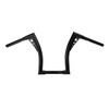 Custom Chrome 1.25" Fat Handlebar 14" Rise Hanger Bar Chrome Gloss Black Fit For Harley Electra Glide FLHT