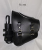 BLACK ZIPPER BAG W/BOTTLE HOLDER SOFTAIL/ RIGID FRAME