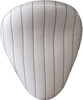 13IN. WHITE METAL FLAKE TUCK & ROLL SOLO SEAT.