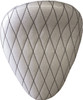 13IN. WHITE METAL FLAKE DIAMOND TUCK SOLO SEAT.