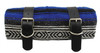BLUE MEXICAN SERAPE ROLL-UP BLANKET