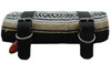 BROWN MEXICAN SERAPE ROLL-UP BLANKET