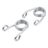 Custom Chrome 2"Properly Wound Scissor Springs Chrome Black For Harley Chopper/Bobber Moto Solo Seat