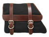 BLK.CANVAS LT.SADDLEBAG XL 82-03