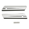 Custom Chrome Saddlebags Hinge Latch Covers Gloss Black Chrome Fit For Harley Touring Road King Glide 14-up