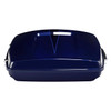 HR3 Zephyr Blue / Black Sunglo 5.5" Razor Style Touring Trunk Luggage For 14-24 Touring