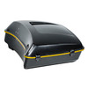 HR3 Gold / Black Geometric Shape Fade 10.7" Chopped Style Touring Trunk Luggage For 14-24 Harley Touring