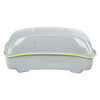 HR3 Apple Green / White Gray 10.7" Chopped Style Touring Trunk Luggage For 14-24 Harley Touring