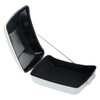 HR3 Apple Green / White Gray 10.7" Chopped Style Touring Trunk Luggage For 14-24 Harley Touring