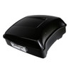 HR3 Black Denim 10.7" Chopped Style Touring Trunk Luggage For 14-24 Harley Touring