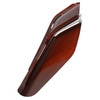 HR3 Auburn Brown & Black & Industrial Gray Mid Frame Air Heat Deflectors For Harley Touring and Trike Models 09-24