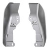 HR3 Billet Silver / Vivid Black Mid-Frame Air Deflectors For Harley Touring and Trike Models 09-24