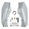 HR3 White Flake Fade Mid Frame Air Heat Deflectors For Harley Touring and Trike Models 09-24