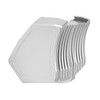 HR3 Silver / Black Honeycomb Fade Harley Oil Cooler Cover For Harley Touring 2017-2023