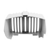 SALT PEARL/BLACK TEMPEST / OIL COOLER COVER TOURING 17UP/ EA