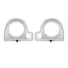 HR3 Candy Red / Silver Honeycomb Fade Lower Fairing Speaker Pods For Harley Touring Models 2014-2024