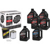 Maxima Racing OIL #90-119016PC - Twin Cam Synthetic 20W-50 Oil Change Kit - Chrome Filter