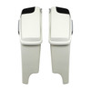 HR3 Bonneville salt denim 5" Stretched Extended Saddlebags with speaker lids For Harley Touring 2014-2023
