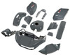 HR3 Gunship Gray Complete Body Fairing Kit For Harley Road Glide FLTRX 15-23