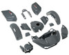 HR3 Gunship Gray Complete Body Fairing Kit For Harley Road Glide FLTRX 15-23