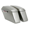 HR3 Silver Fortune Hard Saddlebags Harley Hard Bags (Regular) For 14-23 Harley Touring