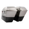 HR3 Silver Fortune / Black Tempest Hard Saddlebags (Regular) For 14-23 Harley Touring