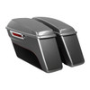 BILLET SILVER/VIVID BLACK HARD SADDLEBAGS (REGULAR) FOR 14UP