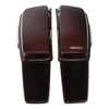 TWISTED CHERRY W/ DUAL BROWN LINES HARD SADDLEBAGS (REGULAR)