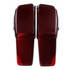 HR3 Mysterious Red Sunglo/ Velocity Red Sunglo Hard Saddlebags (Regular) For 14-23 Harley Touring