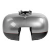HR3 Billet Silver / Vivid Black Gas Tank For 2008-2023 Harley Touring Models