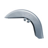 HR3 Barracuda Silver Denim Motorcycle 18" Wide Tire Front Mudguard Fender For Harley Touring Models 2014-2023