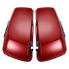 HR3 Wicked Red Denim CVO Stretched Saddlebags For 14-23 Harley Touring