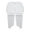 HR3 Stone Washed White Pearl CVO Stretched Saddlebags For 14-23 Harley Touring