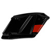 HR3 Sunburst Orange / Starfire Black CVO Stretched Saddlebags with Speaker Lids For 14-23 Harley Touring
