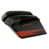 HR3 Sunburst Orange / Starfire Black CVO Stretched Saddlebags with Speaker Lids For 14-23 Harley Touring