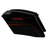 HR3 Black Earth & Vivid Black CVO Stretched Saddlebags with Speaker Lids For 14-23 Harley Touring