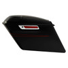 BD W/ DUAL RED LINES CVO STRETCHED SADDLEBAGS W/ SPEAKER LID