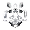 SILVER / BLACK HONEYCOMB FADE CUSTOM BODYKIT FOR SG 14-UP