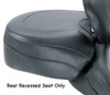 WIDE VINTAGE SOLO SEAT WITH DRIVER BACKREST
