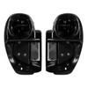 HR3 Black Earth & Vivid Black Vented Lower Fairing Kit With 6.5" Speaker Pods For Harley Touring models 2014-2024