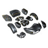 GOLD /BLACK GEOMETRIC SHAPE FADE CUS BODYKIT ROAD GLIDE LIMI