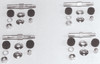 HARDWARE SHOCK ABSORBER STUD KITS FOR BIG TWIN, K MODEL &amp; SPORTSTER